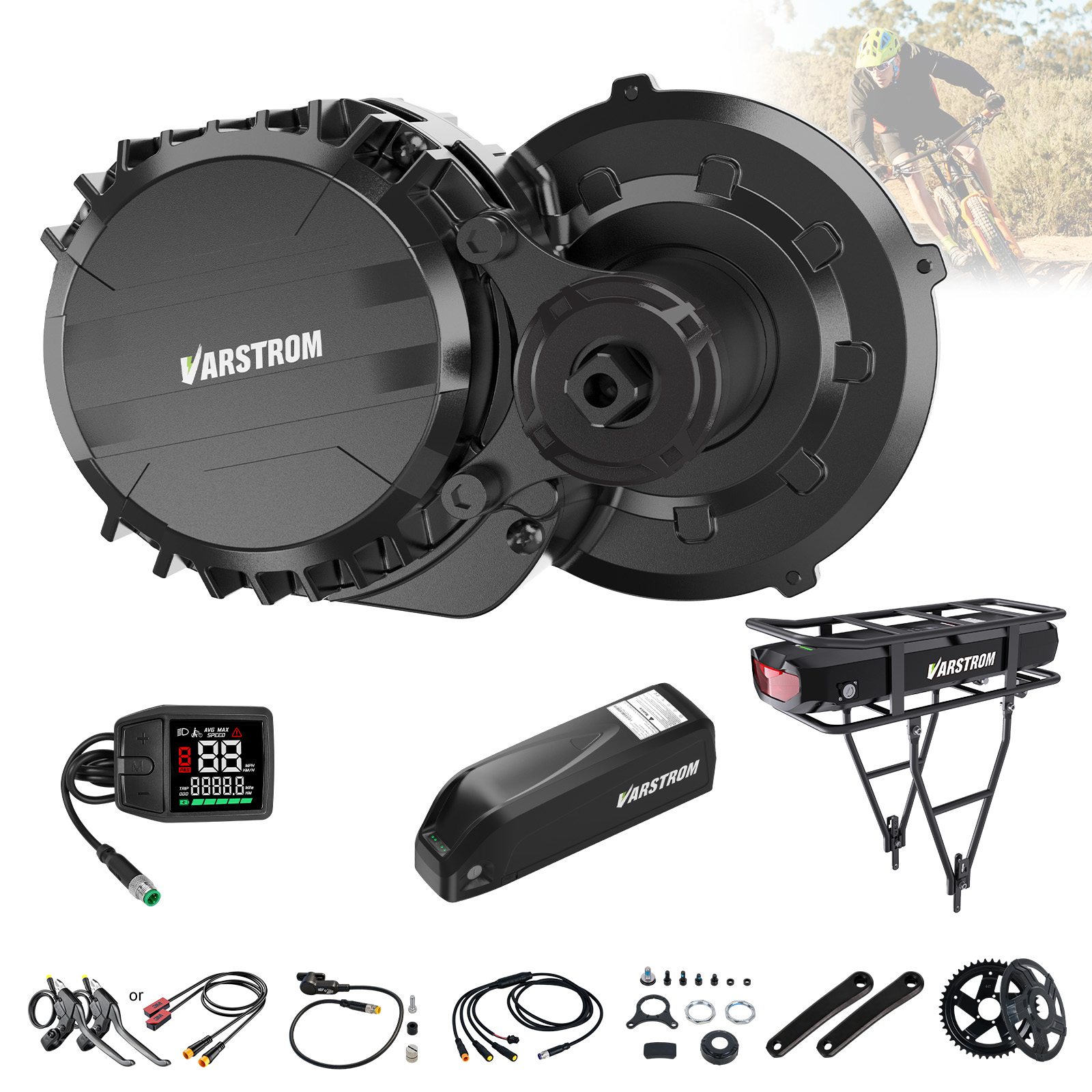 Torque Sensor Mid Drive Motor Kit - Kit Motore Centrale Varstrom 750W con