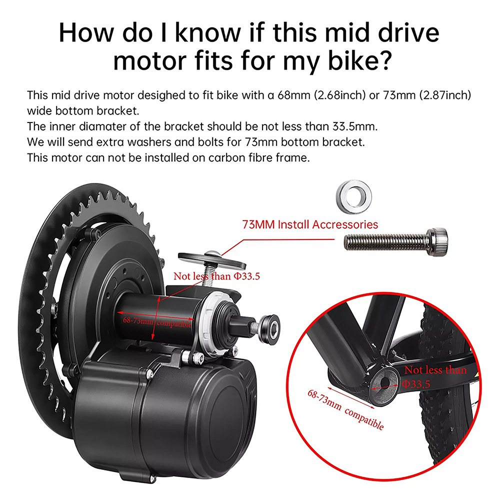 Kit Motore Centrale Ebike Fai- - Torque Sensor Mid Drive Motor Kit recensione e prezzo