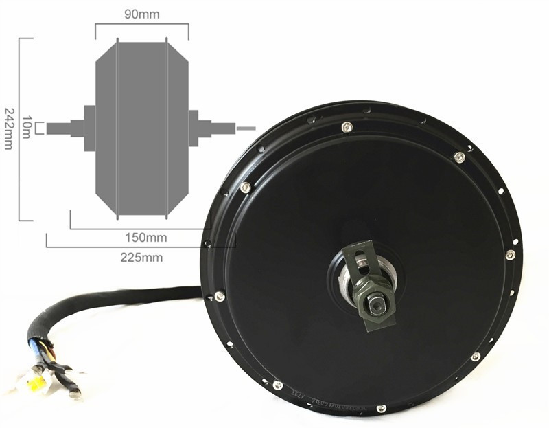 QS205 V3 48-72v 5000W 3.5T/5T  - 5000W Hub Motor Kit 72V recensione e prezzo